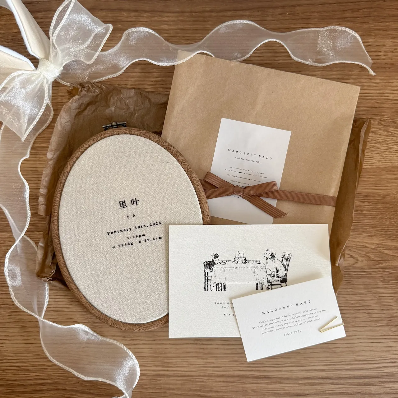 margaret babyの命名ボード